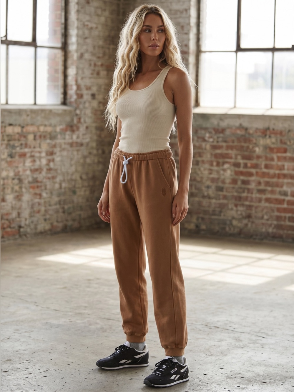 FP Movement by Free People For The Win Joggers Camel Sweatpants Sweats Pants - Picture 2 of 6